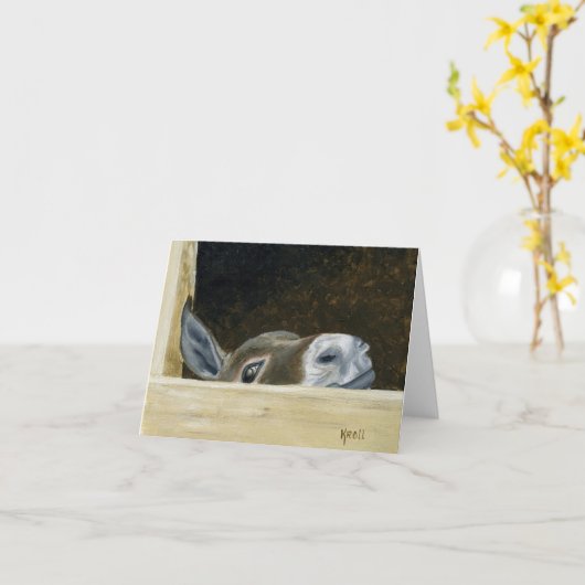 Wat goin in uw hals van het bos notecard is kaart (Gele Bloem)