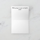 Wat goin in uw hals van het bos notecard is kaart (Binnen)