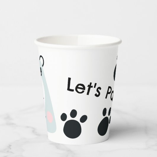 Wat grappig beer papieren bekers (Links)