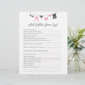 Wat Groom Say Lingerie Party Game (Staand voorkant)