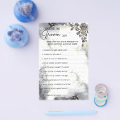 Wat Groom zegt over Black Rozen Vrijgezellenfeest  Flyer (Enkel)