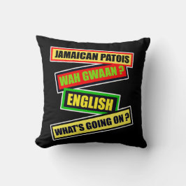 Wat Gwaan? Jamaican Patois Kussen
