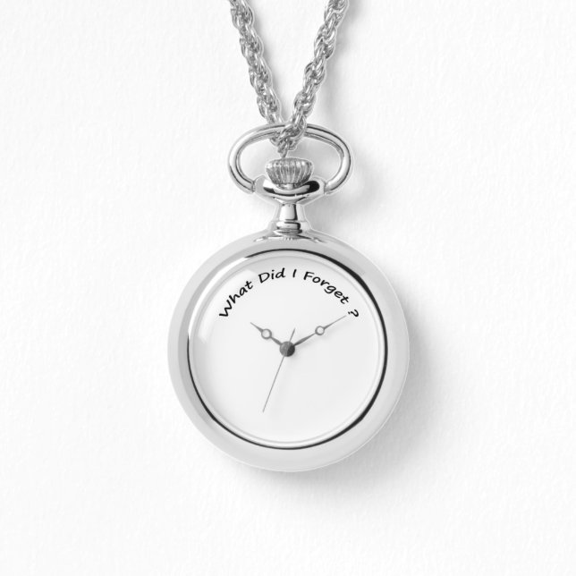 Wat heb ik vergeten? horloge (Voorkant)