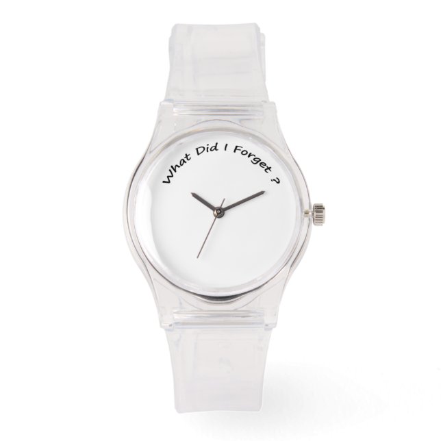 Wat heb ik vergeten? horloge (Voorkant)