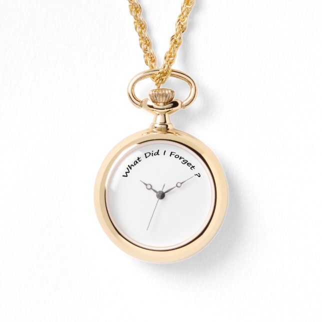 Wat heb ik vergeten? horloge (Voorkant)
