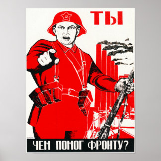 Wat heb je gedaan om Solders te helpen? - Sovjet-P Poster