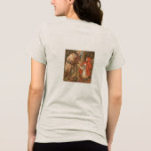 Wat heb je grote ogen oma Tee Tri-Blend Shirt (Achterkant)