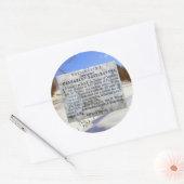 Wat heb je in hemelsnaam voor me gekocht? ronde sticker (Envelop)