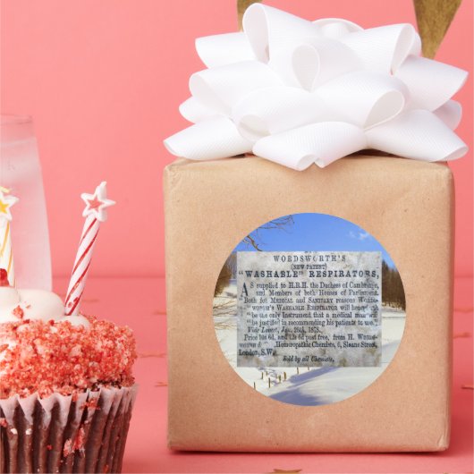 Wat heb je in hemelsnaam voor me gekocht? ronde sticker (Feest)