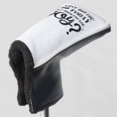 Wat heb je vandaag gedaan dat je vreugde bracht? golfheadcover (3/4 voorkant)