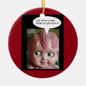 Wat heb je voor een koekje? keramisch ornament (Voorkant)