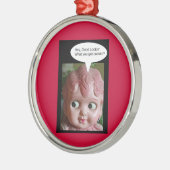 Wat heb je voor een koekje? metalen ornament (Links)