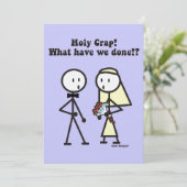 Wat hebben we gedaan Trouwfeest Kaart (Staand voorkant)