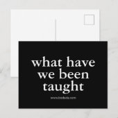 wat hebben we geleerd? briefkaart (Voorkant / Achterkant)