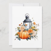 WAT HEBBEN ZE GEZEGD Baby shower Game Little Pumpk Kaart (Achterkant)