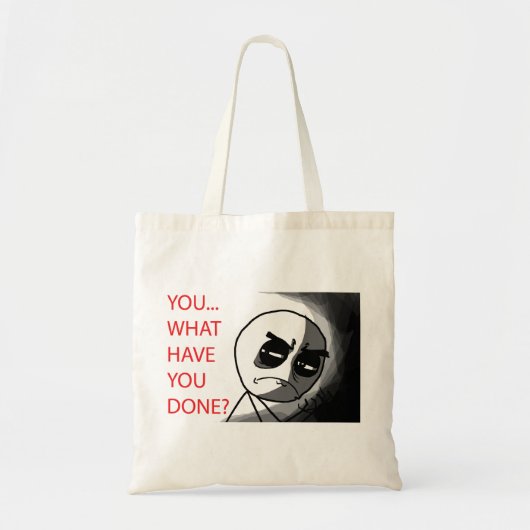 Wat hebt u gedaan - Canvas tas (Voorkant)
