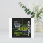 Wat heeft chemie ermee te maken? briefkaart (Staand voorkant)
