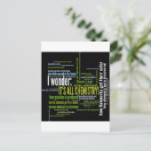 Wat heeft chemie ermee te maken? briefkaart (Staand voorkant)