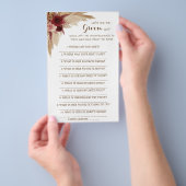 Wat heeft de Groom Say Vrijgezellenfeest Game Card Flyer (Hand)