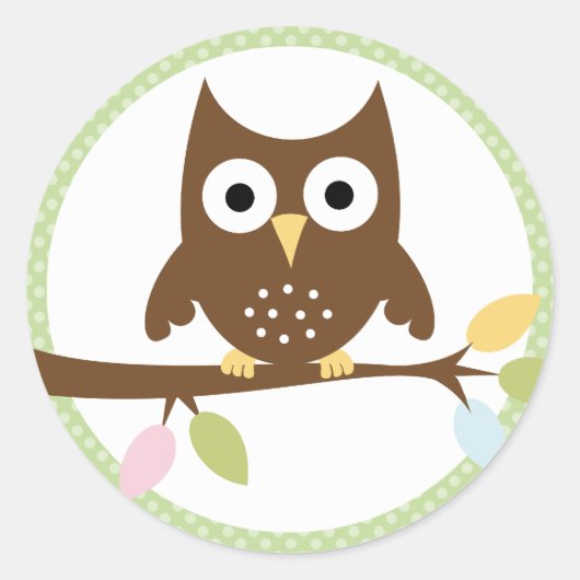 {wat heeft een baby?} ronde sticker (Voorkant)
