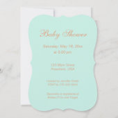 Wat heeft een babymeisje? Aqua & Peach Kaart (Achterkant)