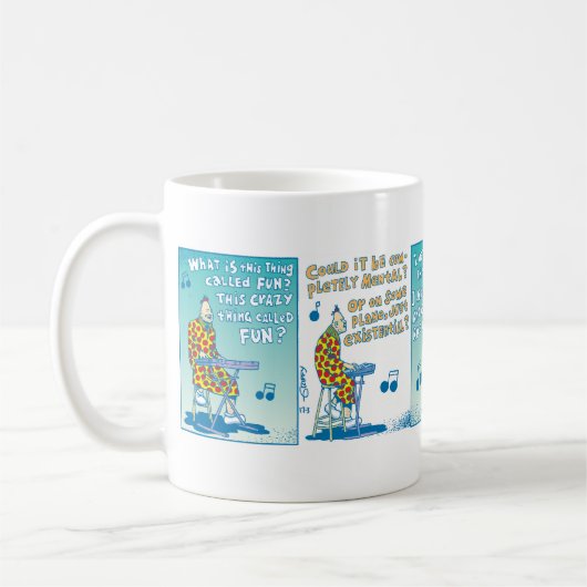 Wat heet dit ding "Fun"? Koffiemok (Links)