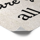 Wat het belangrijkst is in het leven zijn citaten  poster (Hoek)