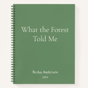 Wat het bos vertelde, Natuur Notities, Naam, Groen Notitieboek