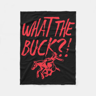 Wat het Buck Paard Rodeo Cowboy Paardrijden Fleece Deken