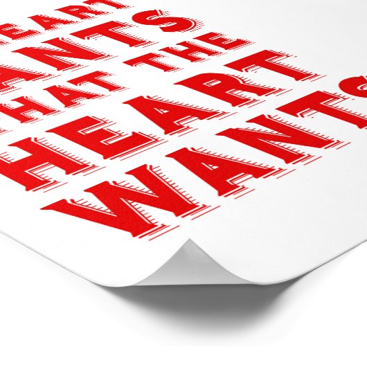 Wat het hart wil poster (Hoek)