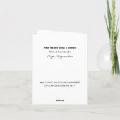 Wat het is als een vrouw... kaart (Achterkant)