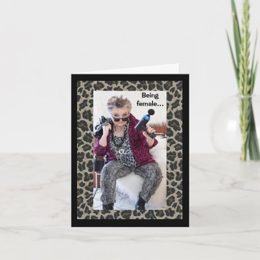 Wat het is als een vrouw... kaart (Voorkant)