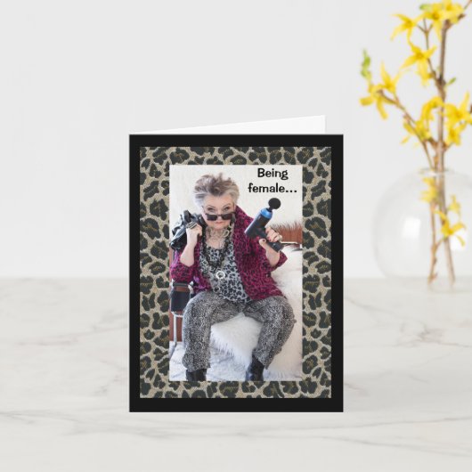 Wat het is als een vrouw... kaart (Gele Bloem)