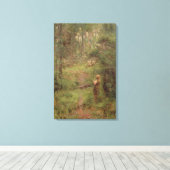 Wat het kleine meisje zag in de Struik, 1904 Canvas Afdruk (Insitu (Houten vloer))