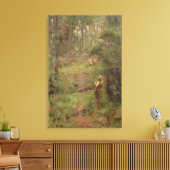 Wat het kleine meisje zag in de Struik, 1904 Canvas Afdruk (Insitu (Woonkamer))