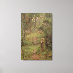 Wat het kleine meisje zag in de Struik, 1904 Canvas Afdruk