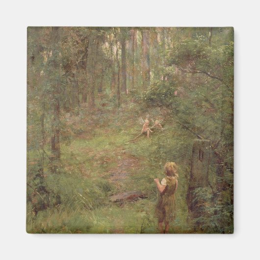 Wat het kleine meisje zag in de Struik, 1904 Magneet (Voorkant)