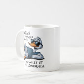 Wat het leven ook naar je toe gooit koffiemok (Voorkant links)