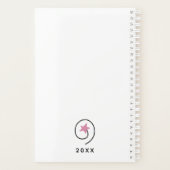 Wat het leven wil roze Motivatie quote Planner (Achterkant)