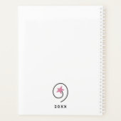 Wat het leven wil roze Motivatie quote Planner (Achterkant)