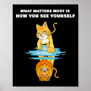 Wat het meest is, is hoe je jezelf ziet Motivatie Poster
