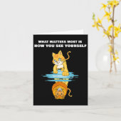 Wat het meest is, is hoe je jezelf ziet Motiverend Kaart (Gele Bloem)