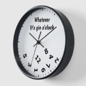 Wat het ook is Gin O'clock Funny Alcohol Drink (Hoek)