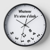 Wat het ook is Wine O'clock Grappige Drink Humor (Voorkant)