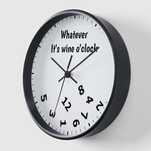 Wat het ook is Wine O'clock Grappige Drink Humor (Hoek)