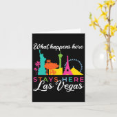 Wat hier gebeurt blijft hier Las Vegas  Kaart (Gele Bloem)