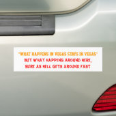 Wat hier gebeurt Bumpersticker (Op auto)