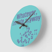 Wat hij ook voor de late uurklok ronde klok (Hoek)