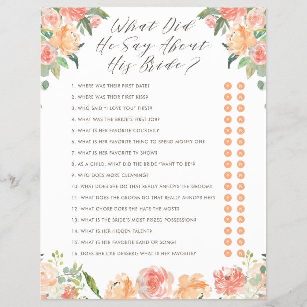 Vrijgezellenfeest Vragenlijst Cadeaus | Zazzle.nl