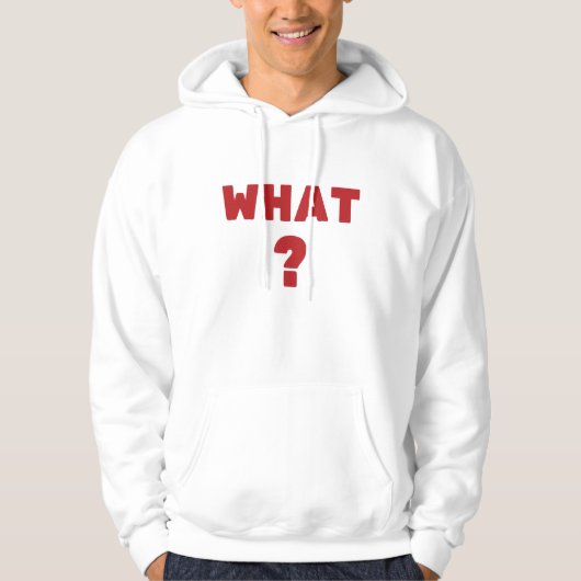 Wat? Hoodie (Voorkant)